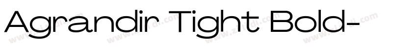 Agrandir Tight Bold字体转换 Agrandir Tight Bold字体转换